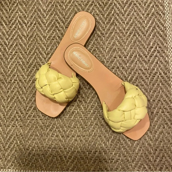 Marc Fisher Shoes - MARC FISHER yellow flats Size 9.5
